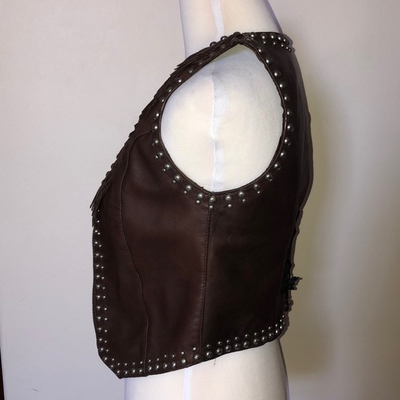 Appaloosa Trading Co Studded Leather Vest - Picture 8 of 10